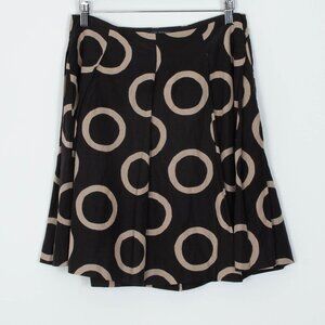 Banana Republic Geometric A‎ Line Silk Blend Skirt Old Money Minimalist Size 4P